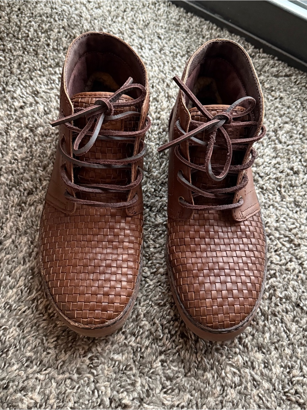 UGG Brown Leather Chukkas